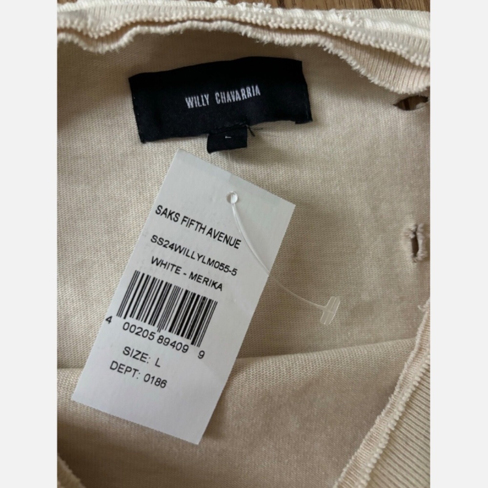 ★NWT WILLY CHAVARRIA Buffalo T-Shirt White L★ - Picture 12 of 13